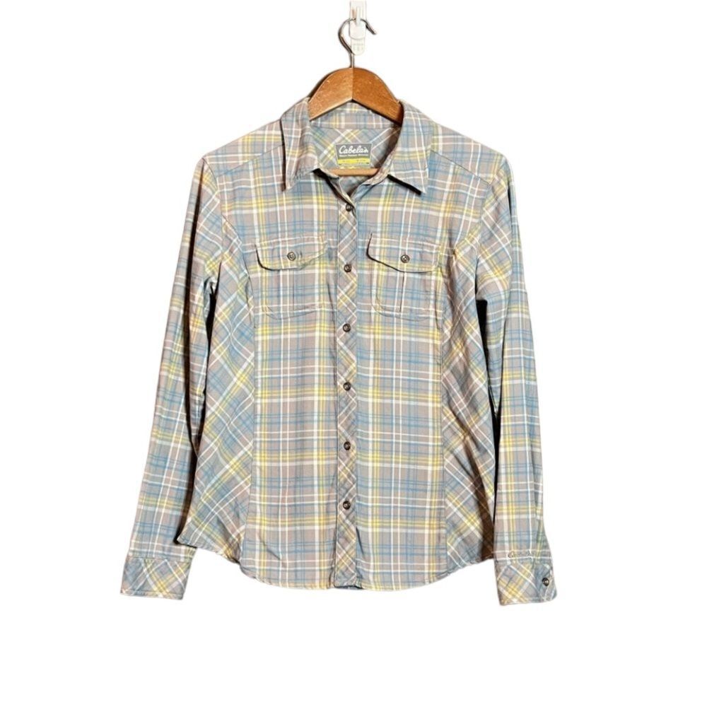 3 forโ $30! Cabelasโplaidย flannelโbuttonโdownโshirt